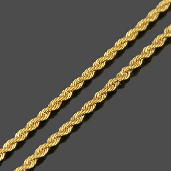 Titanium Steel Twist Chain Hip Hop Necklace For Men And Women