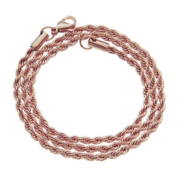 Titanium Steel Twist Chain Hip Hop Necklace For Men And Women