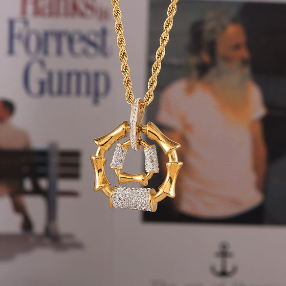 316L Stainless Steel Twist Chain Jewelry With Geometric Diamond Design For Women
