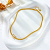 Titanium Steel Twist Clavicle Chain With White Butterfly Pendant For Women Electroplated Animal Style