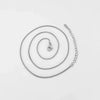 Titanium Steel Unisex Geometric Style Furnace Vacuum Plated Necklace O Chain Jewelry