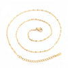 Titanium Steel Unisex Geometric Style Furnace Vacuum Plated Necklace O Chain Jewelry
