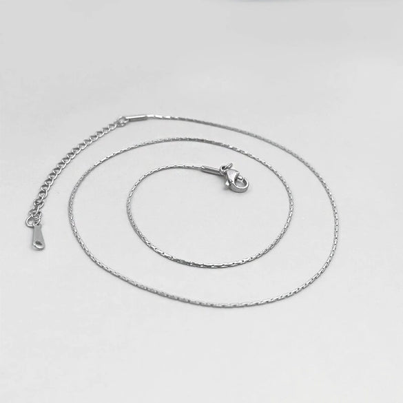 Titanium Steel Unisex Geometric Style Furnace Vacuum Plated Necklace O Chain Jewelry