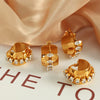 316L Stainless Steel Ushape Electroplated Women's Earrings With Highend Light Luxury Design