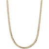 Titanium Steel Ushape Embossed Electroplating Punk Style Unisex Chain Necklace