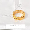 Titanium Steel Ushaped Braided Ring Electroplated Niche Stylish Trendy Unisex Hand Jewelry