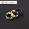 Titanium Steel Ushaped Braided Ring Electroplated Niche Stylish Trendy Unisex Hand Jewelry