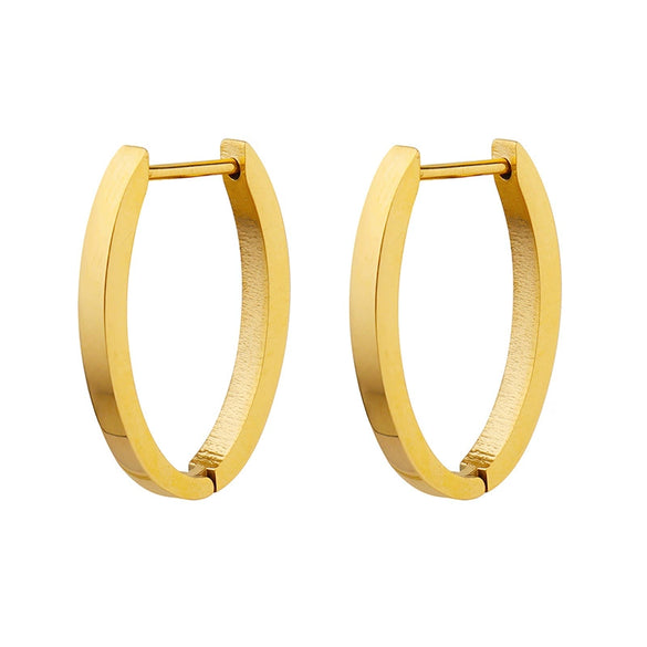 Titanium Steel Ushaped Electroplated Women's Earrings