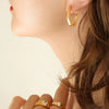 Titanium Steel Ushaped Electroplated Women's Earrings