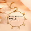 Titanium Steel Water Drop Bear Clip Heart Diamond Women's Light Luxury Stainless Steel Electroplated Pendant Bracelet