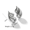 Titanium Steel Water Drop Earrings For Women Light Luxury Highend Diamond Studded