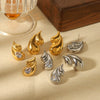 Titanium Steel Water Drop Earrings For Women Light Luxury Highend Diamond Studded