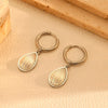 Titanium Steel Water Drop Shell Double Layer Necklace With Love Bell Pattern Jewelry