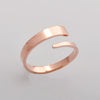 Titanium Steel Wave Pattern Electroplated Fashion Ring For Girls