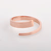 Titanium Steel Wave Pattern Electroplated Fashion Ring For Girls