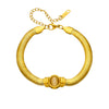 Titanium Steel Wide Chain Cat's Eye Heart Shaped Cartoon Style Women's Bracelet With Electroplating