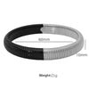 316L Stainless Steel Wide Surface Elastic Snake Bone Bracelet With Exotic Style And Electroplating Treatment