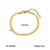 Titanium Steel Women's Anklet Geometric Blade Chain Light Luxury Allmatch
