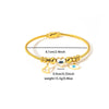 Titanium Steel Women's Bracelet With Devil's Eye And Heart Shape Design Electroplated