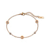 Titanium Steel Women's Bracelet With Geometric Design And Electroplating Treatment