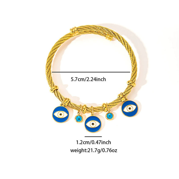 Titanium Steel Women's Bracelet With Heart Shape Pattern And Vacuum Plating