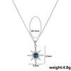 Titanium Steel Women's Clavicle Chain Jewelry With Copper Pendant Micropaved Geometric Pattern Light Luxury Style