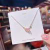 Titanium Steel Women's Color Changing Planet Necklace With Geometric Design And Diamond Treatment