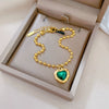 Titanium Steel Women's Constellation Gold Inlaid Bracelet