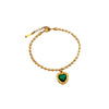 Titanium Steel Women's Constellation Gold Inlaid Bracelet