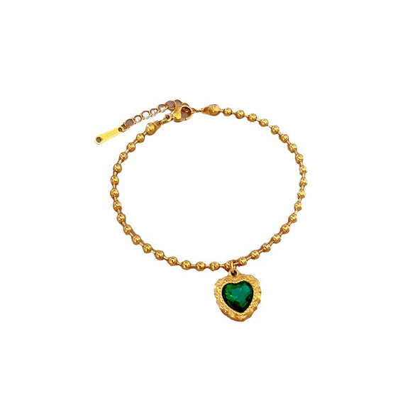 Titanium Steel Women's Constellation Gold Inlaid Bracelet