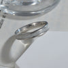 Titanium Steel Women's Couple Ring Geometric Style Seiko Inlaid With Ice Silk Foil
