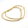 316L Stainless Steel Women's Earrings Electroplated Polished Round Wire Heart Style