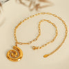 316L Stainless Steel Women's Earrings Necklace Suit Fashion Jewelry With Electroplating