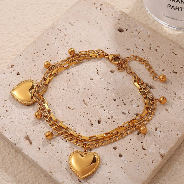 316L Stainless Steel Women's Fashion Simple Allmatch Bracelet With Electroplating