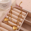 316L Stainless Steel Women's Fashion Simple Allmatch Bracelet With Electroplating