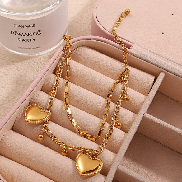316L Stainless Steel Women's Fashion Simple Allmatch Bracelet With Electroplating