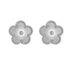 Titanium Steel Women's Five Leaf Clover Jewelry Set With Necklace Earrings And Bracelet
