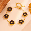 Titanium Steel Women's Fruit Pattern Bracelet