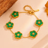 Titanium Steel Women's Fruit Pattern Bracelet