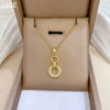 Titanium Steel Women's Geometric Light Luxury Jewelry Set With Electroplating Necklace Earrings Ring Chain