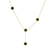 Titanium Steel Women's Geometric Round Square Tassel Necklace