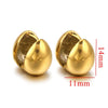 Titanium Steel Women's Geometric Star Glow Ball Earrings With Electroplating