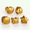 Titanium Steel Women's Geometric Star Glow Ball Earrings With Electroplating