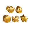 Titanium Steel Women's Geometric Star Glow Ball Earrings With Electroplating