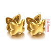 Titanium Steel Women's Geometric Star Glow Ball Earrings With Electroplating
