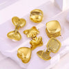 Titanium Steel Women's Geometric Star Glow Ball Earrings With Electroplating