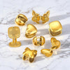 Titanium Steel Women's Geometric Star Glow Ball Earrings With Electroplating
