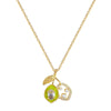 Titanium Steel Women's Geometric Style Jewelry Set With Electroplating Treatment Including Necklace And Earrings