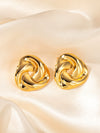 Titanium Steel Women's Heart Shape Electroplated Earrings Simple Allmatch Light Luxury Style