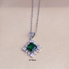 Titanium Steel Women's Jewelry With Pearl Pendant O Word Chain Leaf Pattern Mixed Gemstone Setting Electroplating